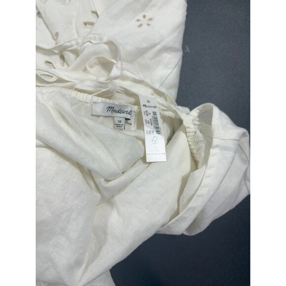 Madewell NWT Floral Eyelet Crop Top In‎ Lighthouse in Size 1X & 3X MSRP $92 - Picture 5 of 7